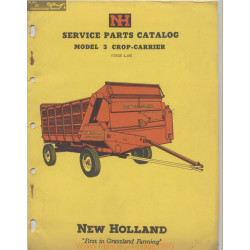 New Holland Nh 3 Crop Carrier April Service Parts Catalog 1960