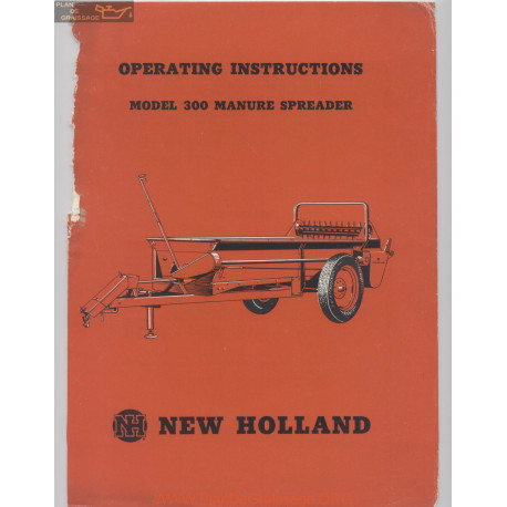 New Holland Nh 300 Manure Spreader Operating Instructions