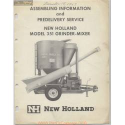 New Holland Nh 351 Grinder Mixer Assembling Information