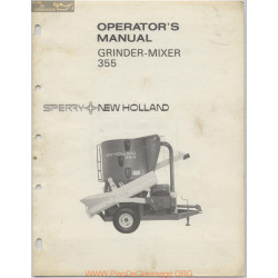 New Holland Nh 355 Grinder Mixer Operator Manual
