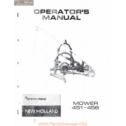 New Holland Nh 451 Sickle Mower Owners Manual