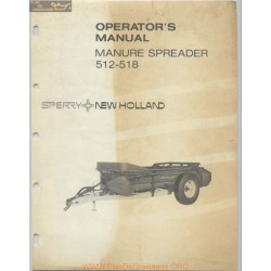 New Holland Nh 512 518 Manure Spreader Operator Manual 1975