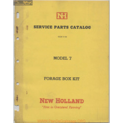 New Holland Nh 7 Forage Box Kit May Service Parts Catalog 1964