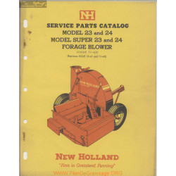 New Holland Nh S 23 24 Super 23 Super 24 Forage Blower Service Parts Catalog January 1965