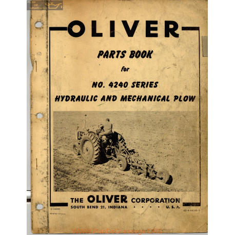 Oliver 4240 Hydraulic Machannical Plow 2eme Edition