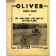 Oliver 4441 Four Five Six Bottom Plows Parts Book