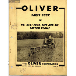 Oliver 4441 Four Five Six Bottom Plows Parts Book