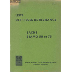 Sachs 50 75 Stamo Liste Pieces Rechange 4106f