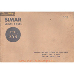 Simar 35b Catalogue Pieces Rechange