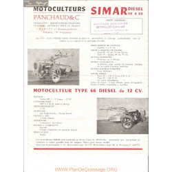 Simar 46 66 Diesel Motoculteur 12cv Fiche Technique