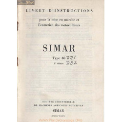 Simar 46 Dds Ddz Livret Instruction