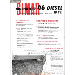 Simar 46 Diesel Motoculteur 10cv Fiche Technique