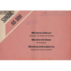 Simar 66 Ddh Motoculteur Catalogue Pieces Rechange
