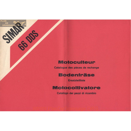 Simar 66 Dds Motoculteur Catalogue Pieces Rechange