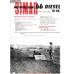 Simar 66 Diesel Motoculteur 12cv Fiche Technique