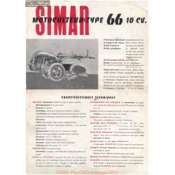 Simar 66 Motoculteur 10cv Fiche Technique