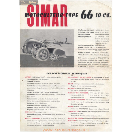 Simar 66 Motoculteur 10cv Fiche Technique