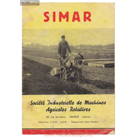 Simar C31 A54 55b 54a All Models Motoculteur