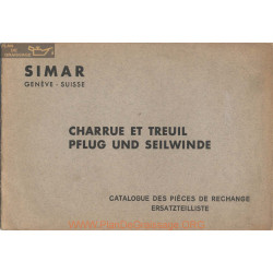 Simar Charrue Et Treuil Catalogue Pieces Rechange