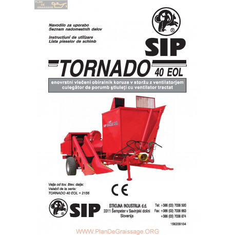 Sip Tornado 40 Instruction Manual