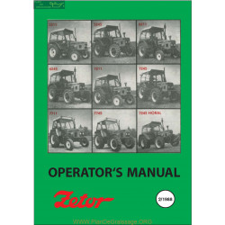 Zetor Ur I 5211 A 7745 Fr Manuel 1988