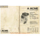 Acme 215 290 330 Moteur Instruction Fonctionement