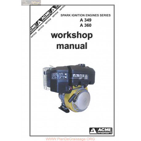 Acme A349 A360 Lombardini Workshop Manual