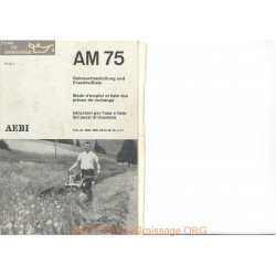 Aebi Am75 Notice Mode Emploi