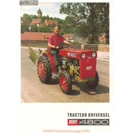 Agria 4800 Tracteur Universel Fiche Info