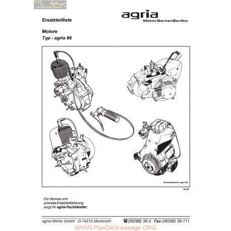 Agria Nsu 66 Ersatzteillieterung