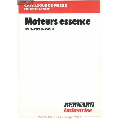 Bernard 39b 239b 249b Essence Catalogue Des Pieces