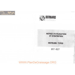 Bernard 617 627 Notice Utilisateur