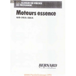 Bernard Moteurs 18b 318a 328a Catalogues Des Pieces