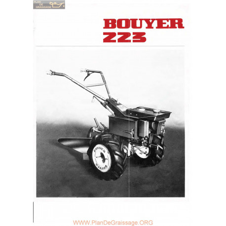 Bouyer 223 50 Pub Manuel Entretien
