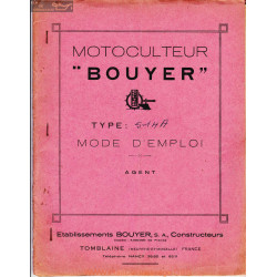 Bouyer 514a Manuel Entretien
