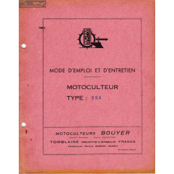 Bouyer 555 Manuel Entretien