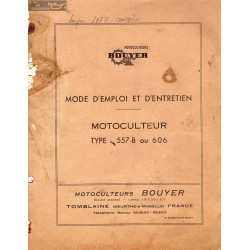 Bouyer 557b 606 Manuel Entretien