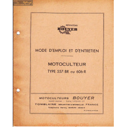Bouyer 557br Et 606r Manuel Entretien