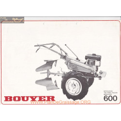 Bouyer 600 Manuel Entretien
