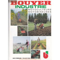 Bouyer Industrie Gamme Motoculteur Fiche Information