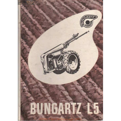 Bungartz L5 Manuel Entretien