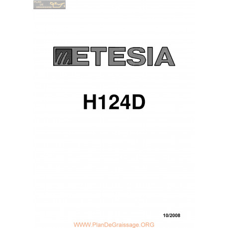Etesia H124d S Piece Rechange
