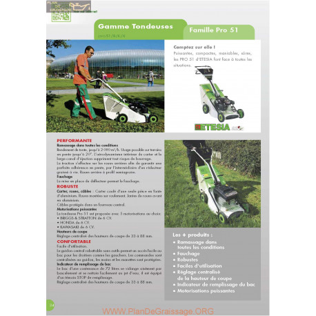 Etesia Pro51 Fiche Information