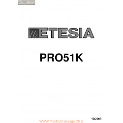 Etesia Pro51k S Fiche Information