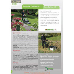 Etesia Pro53 Fiche Information