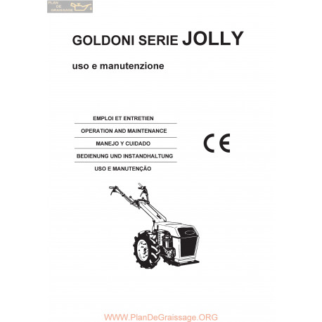 Goldoni Jolly Manuel Entretien