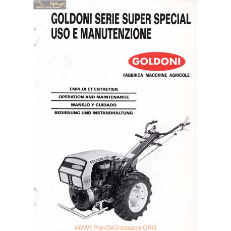 Goldoni Super Special Manuel Entretien