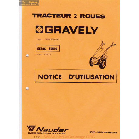 Gravely 5000 Manuel Entretien