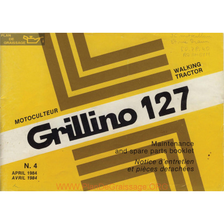 Grillino 127 Manuel Entretien
