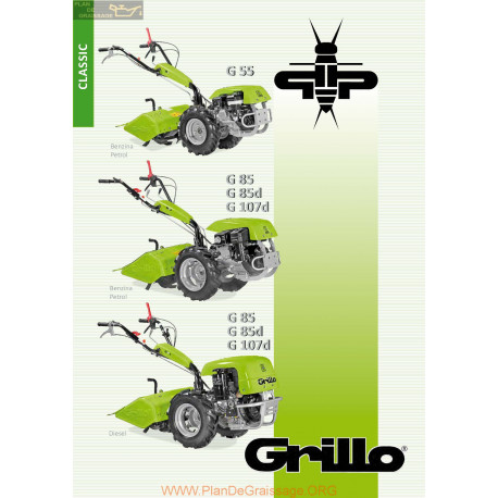 Grillo G55 G85 G85d G107d Fiche Information